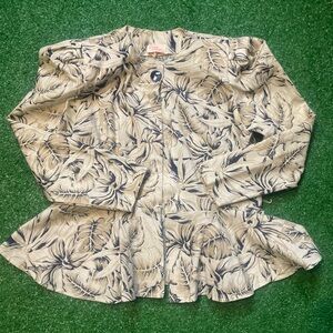 Floral Patterned Women's Blazer